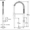 Aquacubic New Model Sink Water Polished single Handle Pull down Kitchen Faucet